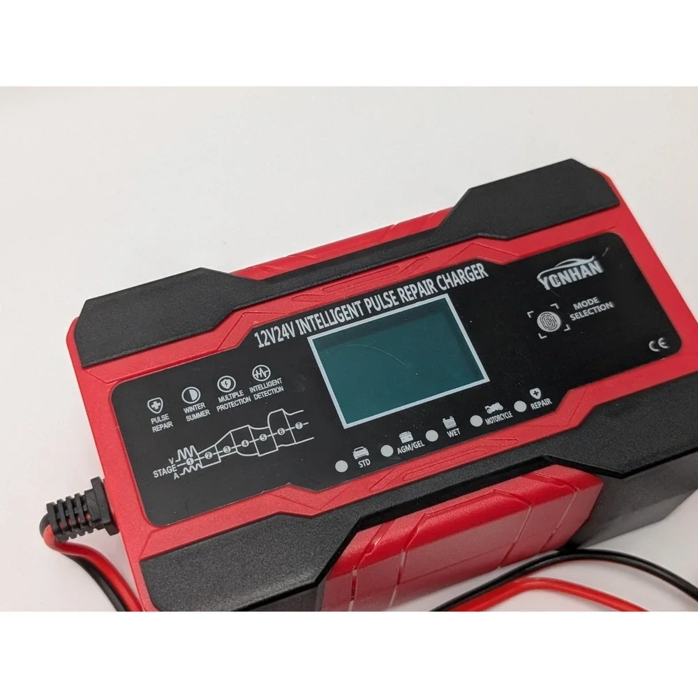 Battery Charger 10-Amp 12V/24V Smart Trickle Charger for Car-Battery